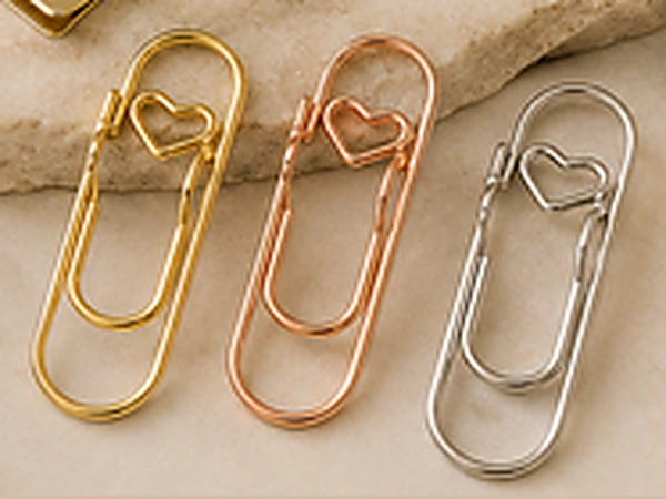 Heart Paperclip Pen Holders